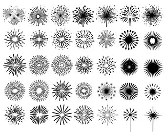 Fireworks SVG, Instant Download, Christmas SVG Bundle,New year SVG, Digital Svg File for Cricut, Silhouette Files, 4th of July Svg, File Svg