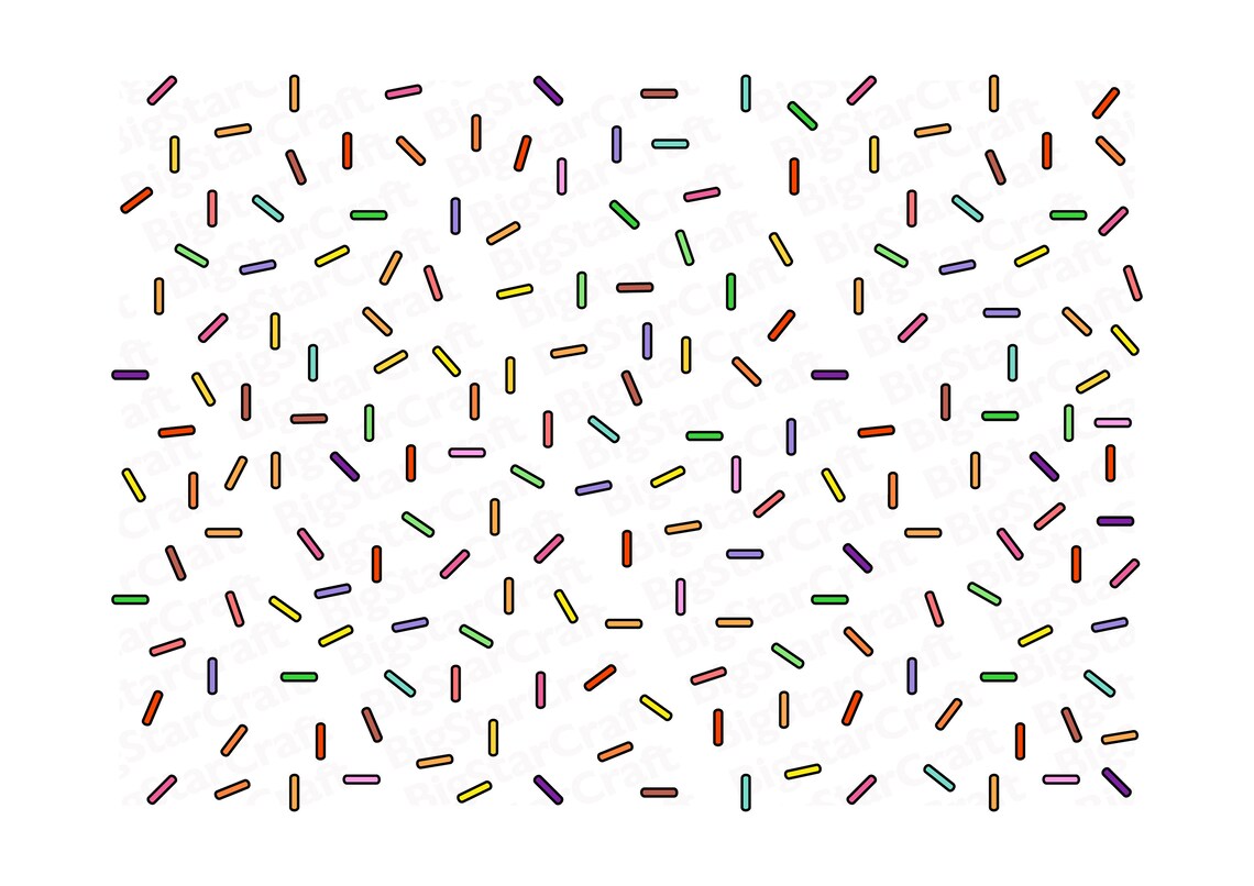 Sprinkle Clipart Confetti SVG Sprinkle SVG Birthday Pattern Etsy