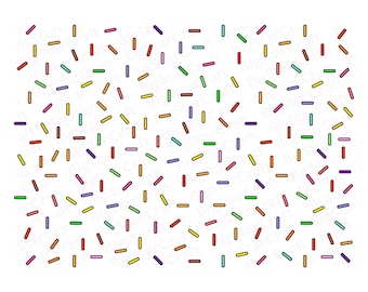 Sprinkle Clipart: Confetti SVG, Birthday Pattern (Digital Download)