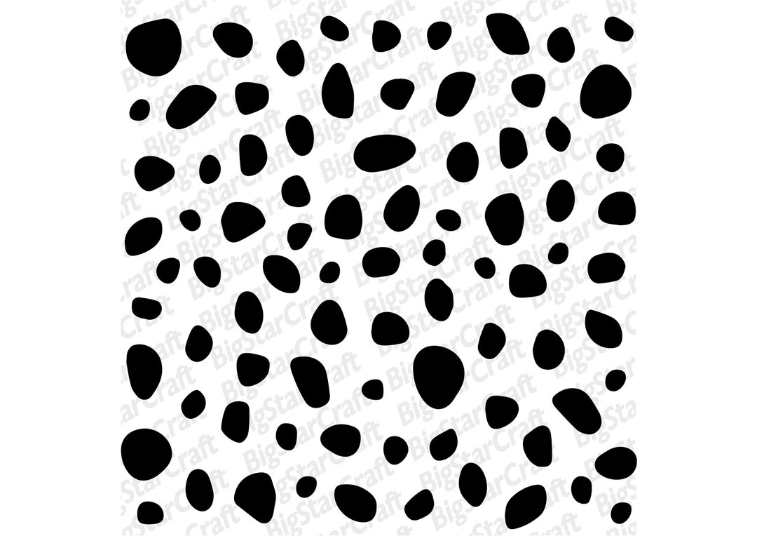 DALMATIAN SPOTS SVG, Instant Download, Dalmatian Pattern Svg, Dalmatian
