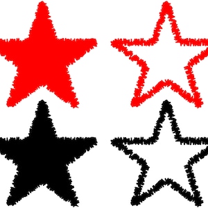 STAR SVG, ZiG ZaG SVG, Star Cricut, Star Silhouette Svg, Star Svg Bundle, Star ClipArt, Star Vector Cut File, Star Outline Svg, Star Png
