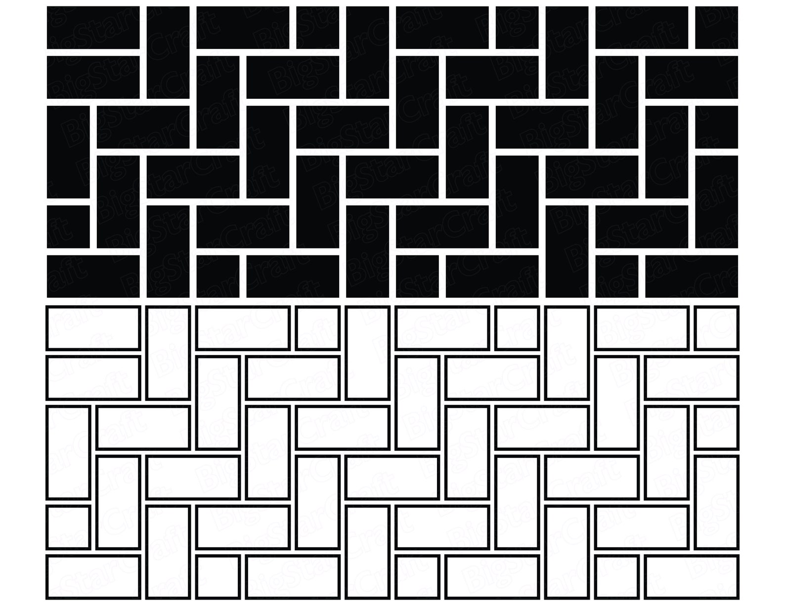 Basket Weave Pattern SVG Brick Wall SVG Pattern SVG Instant Etsy