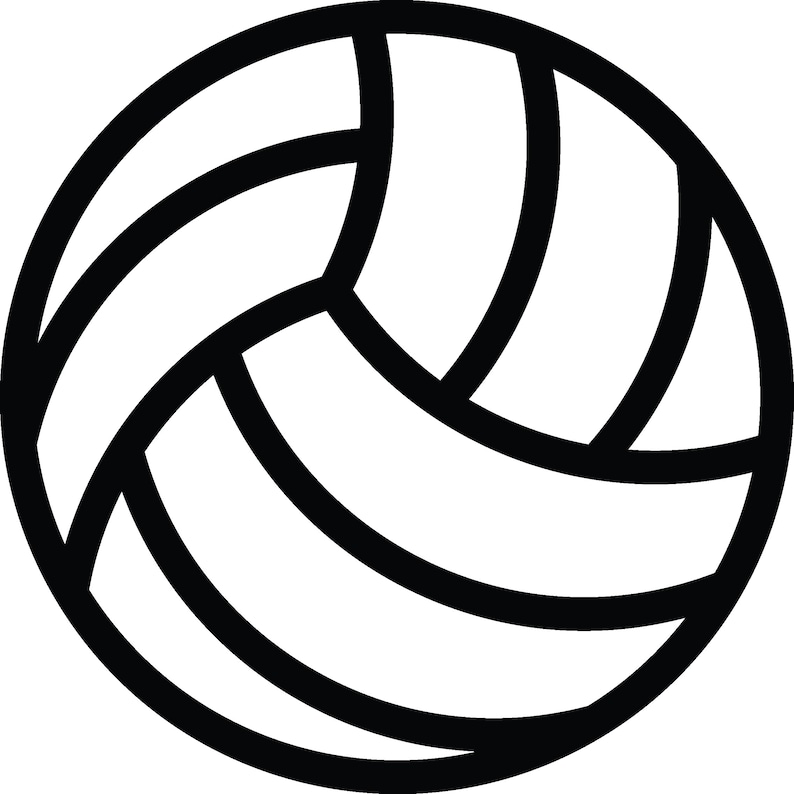 Volleyball Ball SVG VOLLEYBALL SVG Instant Download - Etsy