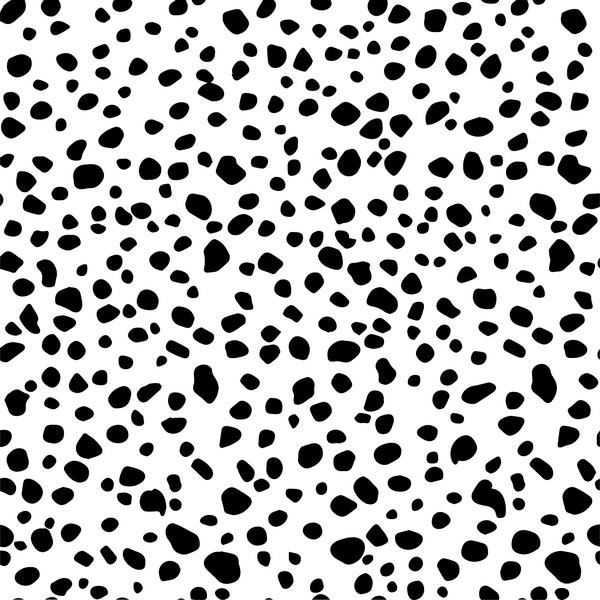 DALMATIAN PATTERN SVG, Instant Download, Pattern Svg, Dalmatian Shirt, Dalmatian Svg, Animal Print Svg, Black Spots Svg, Dalmations ClipArt