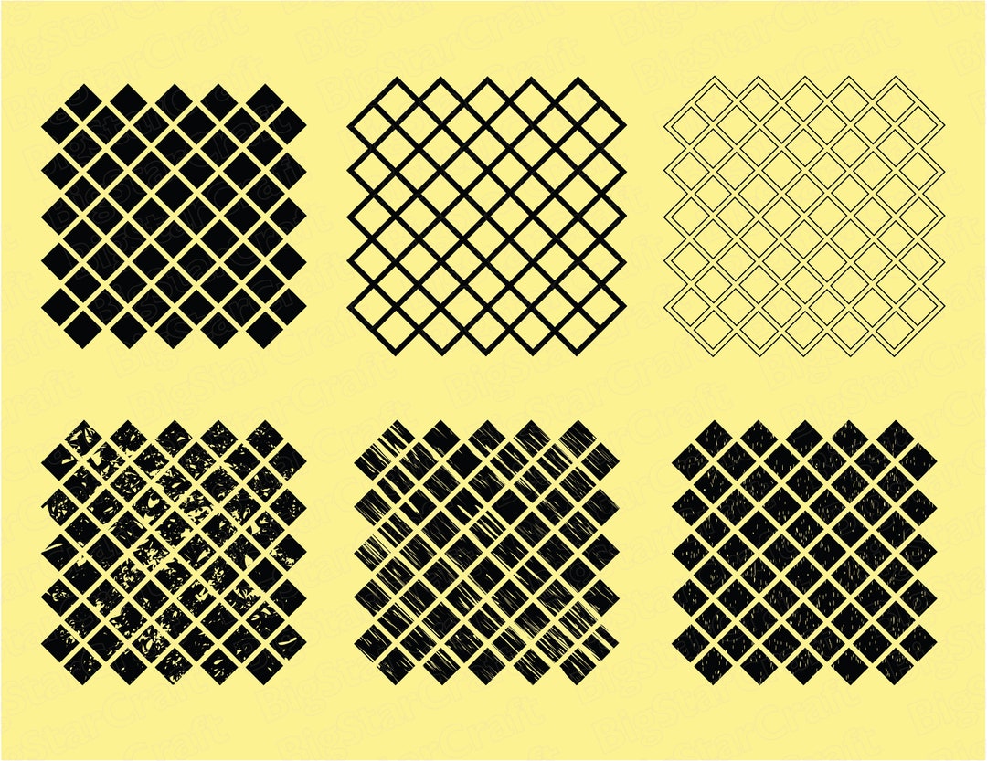 DIAMOND PATTERN SVG Bundle, Instant Download, Seamless Diamond Pattern ...