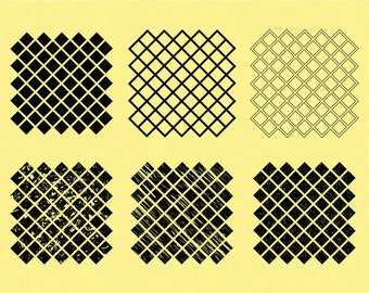 Diamond Pattern SVG Bundle: Argyle ClipArt (Digital Download)