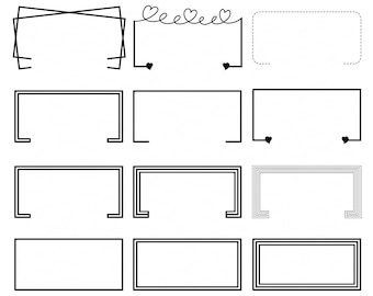 BLANK RECTANGLE SVG Bundle, Frames Svg, Split Geometric Frame Svg, Frame Svg, Rectangle Frame Svg, Rectangle Outline Svg, Frame ClipArt,