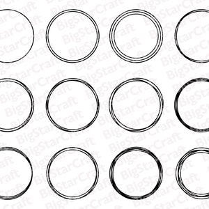 Pacote SVG DE QUADRO DE CÍRCULO, Download instantâneo, Círculo Svg, Esboço Círculo Svg, Download digital, Doodle Círculo Svg, ClipArt de quadro, Quadro Cricut