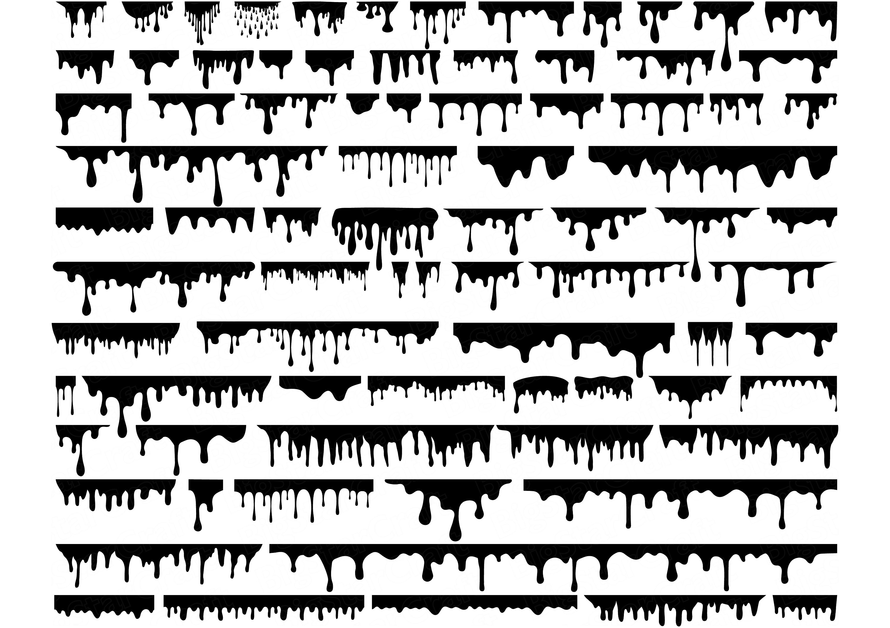 DRIPPING BORDERS SVG Bundle Instant Download Dripping - Etsy España