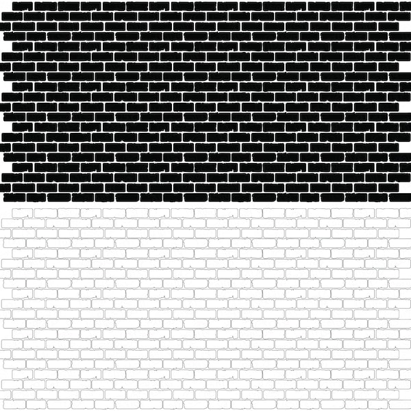BRICK Stencil SVG Bundel, Brick Wall Stencil SVG, Brick Wall Patroon ClipArt, Brick Wall Svg, Muur en Meubels Stencil Svg, Patroon Svg
