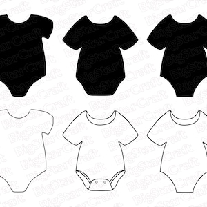 Pacchetto SVG BABY ONESIE, download immediato, Body per neonati Svg, Tutina per neonati Svg, download digitale, Body per neonati Svg, Body Svg, File Svg