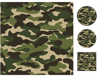 Camouflage Pattern SVG: Military Clipart (Digital Download)