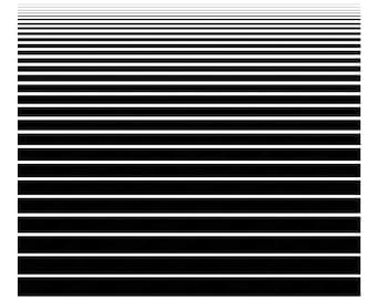 Gerade Linien SVG: 29 schwarze Striche (Digitaler Download)