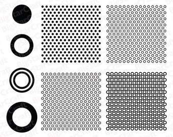 Polkadot Pattern SVG: Dots Background Clipart (Digital Files)