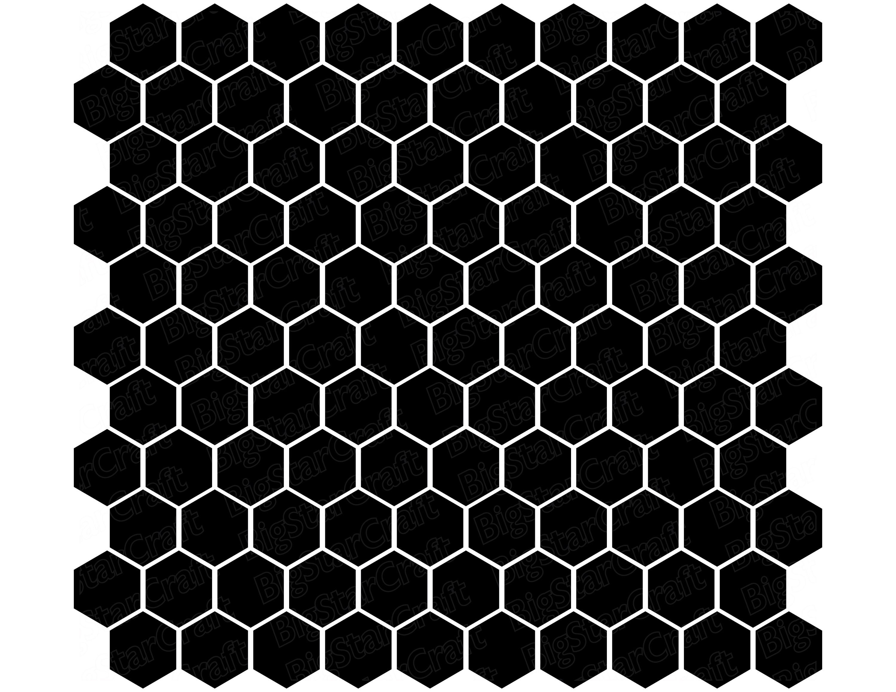 HEXAGON PATTERN SVG Instant Download Hexagon Svg Etsy UK