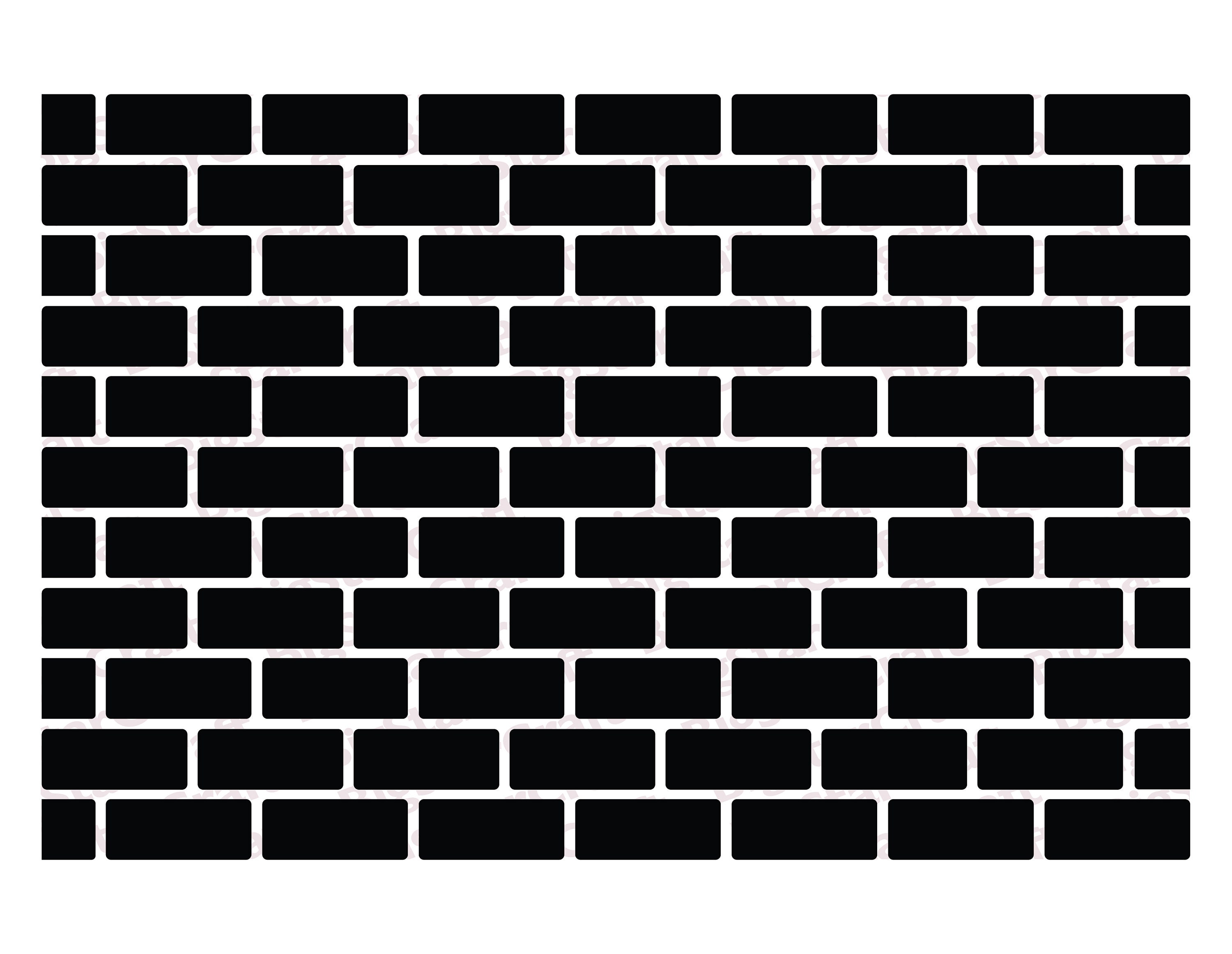 BRICK WALL SVG Instant Download Brick Pattern Background Etsy