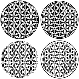 Flower of Life SVG, INSTANT DOWNLOAD, Flower Svg, Graphic Design Svg, Platonic Solids Svg, Mandala Svg Files, Flower ClipArt, Commercial Use
