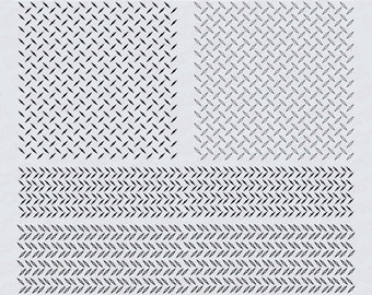 Diamond Plate SVG Bundle: Pattern Vector Clipart (Digital Download)