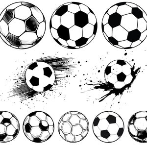 VOETBAL SVG-BUNDEL, voetbal Svg, voetbal Svg, gesneden bestand voor Cricut, bal Svg, Instant Download, voetbal ontwerpen, voetbalteam Svg, bestand Svg
