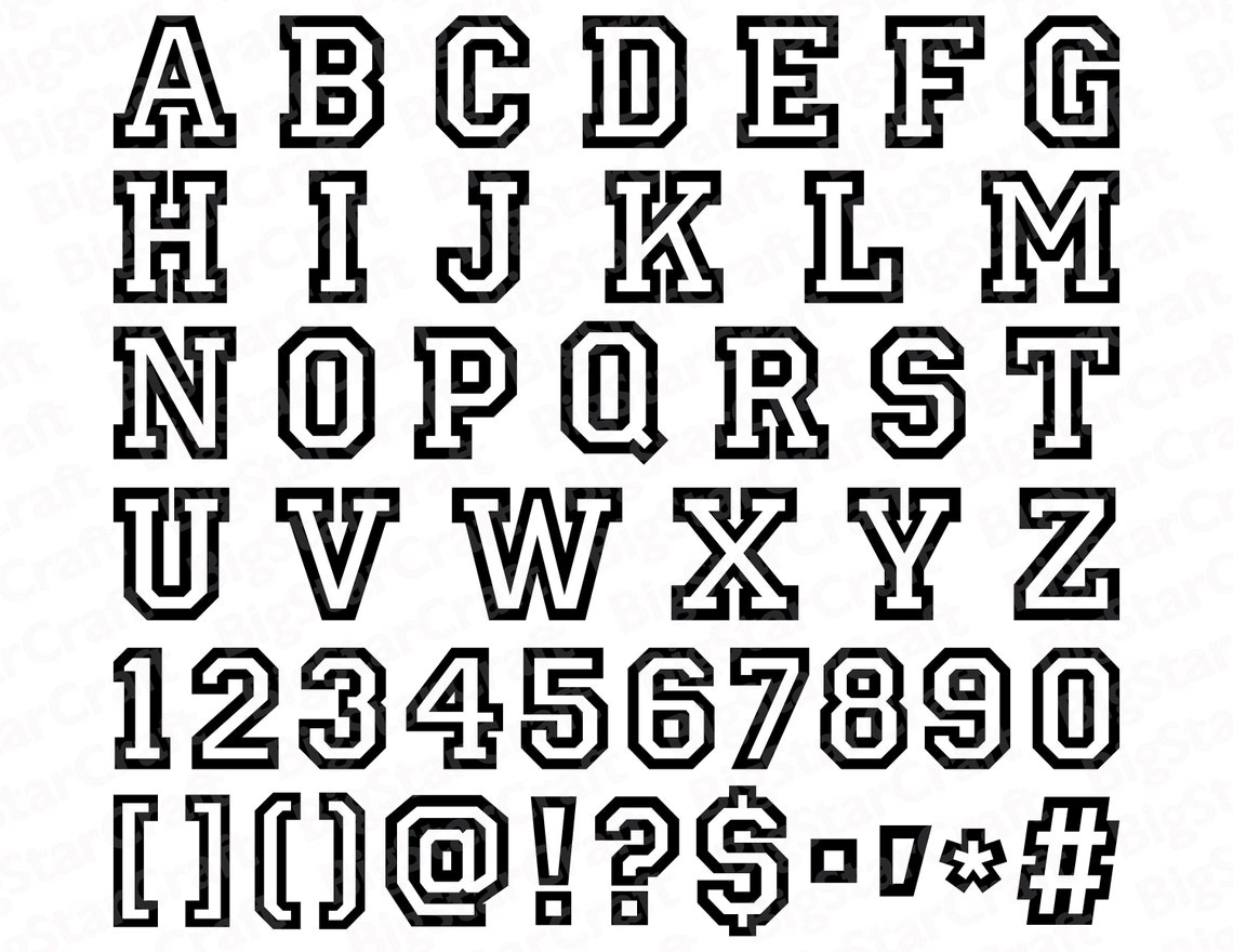SPORT FONT SVG Sport Letters Svg Sport Svg Sport Alphabet Etsy
