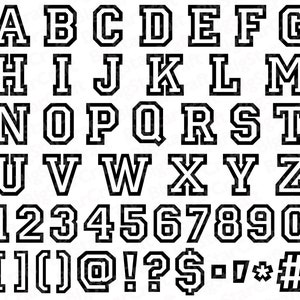 SPORT LETTERTYPE SVG, Sport Letters Svg, Sport Svg, Sport alfabet Svg, Sport ClipArt, College lettertype Svg, universiteit lettertype Svg, lettertype Svg, Letters