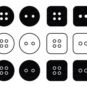 NAAIEN KNOP SVG bundel, knopen naaien Svg, bundel Svg, naaien gesneden bestanden Svg, naaiknop Vector, Instant Download, naaiknop Png