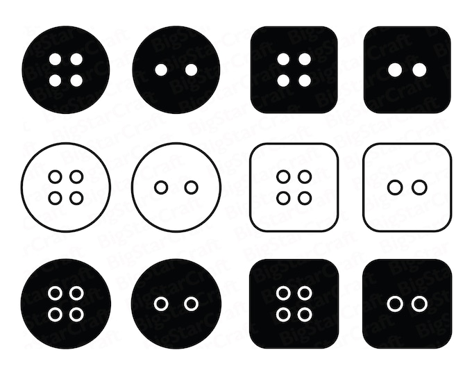 Sewing Button Svg, Sewing Svg, Button Svg, Sublimation PNG, Svg Cutting ...