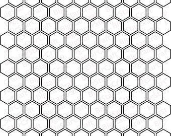 HONEYCOMB PATTERN SVG, Instant Download, Hexagon Svg, Honeycomb Pattern ClipArt, Honey Svg, Digital Download, Honeycomb Svg, Pattern Svg