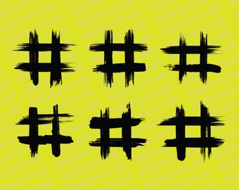 DISTRESSED HASHTAG SVG, Hashtag Design, Sofort Download, Grunge Hashtag Design, Hashtag ClipArt, Hashtag schneiden Datei, digitaler Download, Hashtag