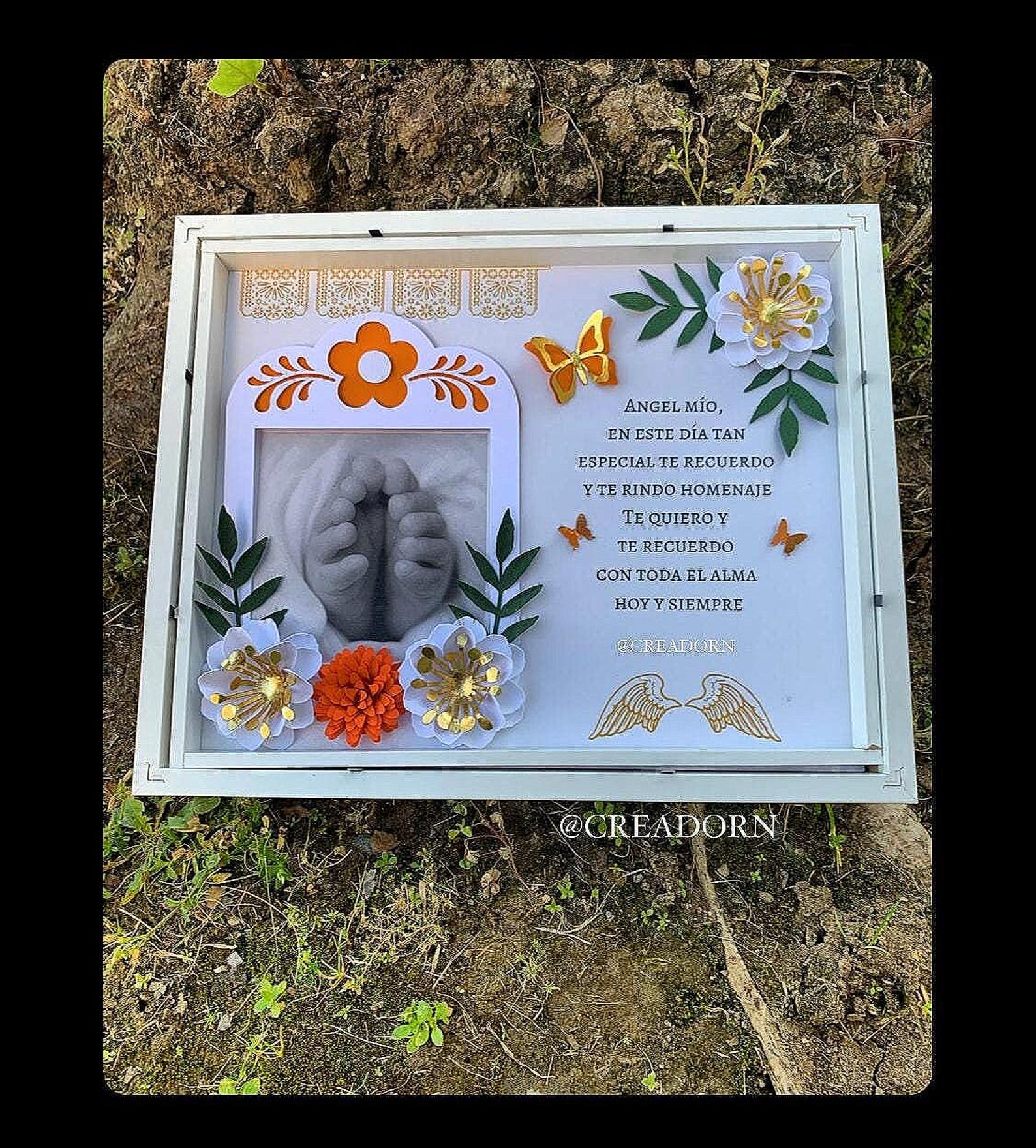 Day of the Dead Memorial Picture Frame Keepsake | Dia De Los Muertos ...
