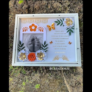 Memorial Photo Frame | Day of the Dead Keepsake | Dia de Los Muertos Shadow Box | Ofrenda Photo Holder