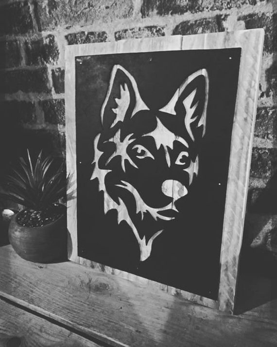 Tableau Loup Découper