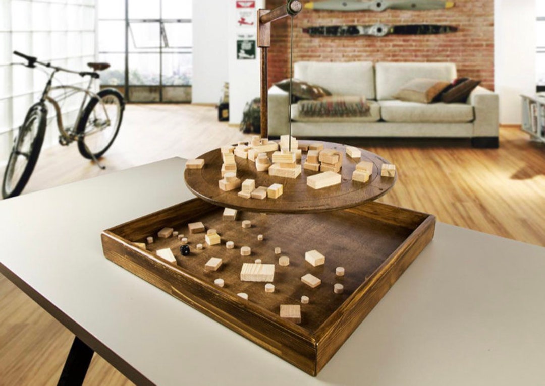 wooden balance board game