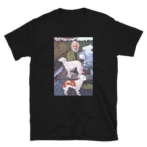 Chemise Goodfellas ; Peinture sympa, cadeau drôle, portrait homme et chien, cadeau pour mari, cadeau pour papa, cadeau de vacances amusant, film de gangsters
