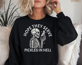 Sudadera divertida de pepinillos: Gildan 1800 Pickle Lover Sweater