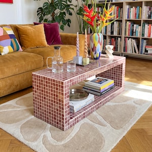 Gefliester Couchtisch/Schuhregal, Schoy L