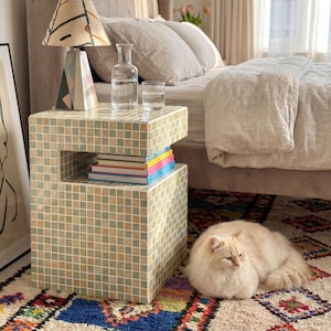Tiled Nightstand, Minima M