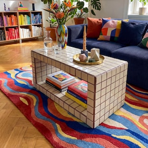 Tiled Coffee Table/Shoe Rack, Shoey L