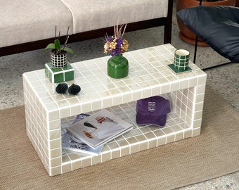 Tiled Coffee Table/Shoe Rack, Shoey