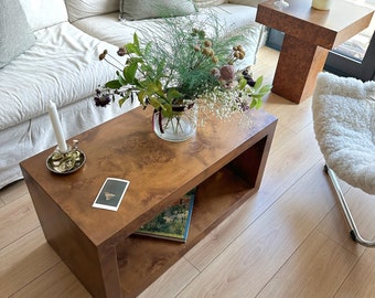 Root Covered Coffee Table/ Root