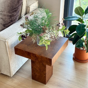 Root Covered Side Table/ Root