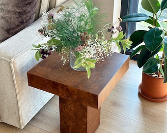 Root Covered Side Table/ Root