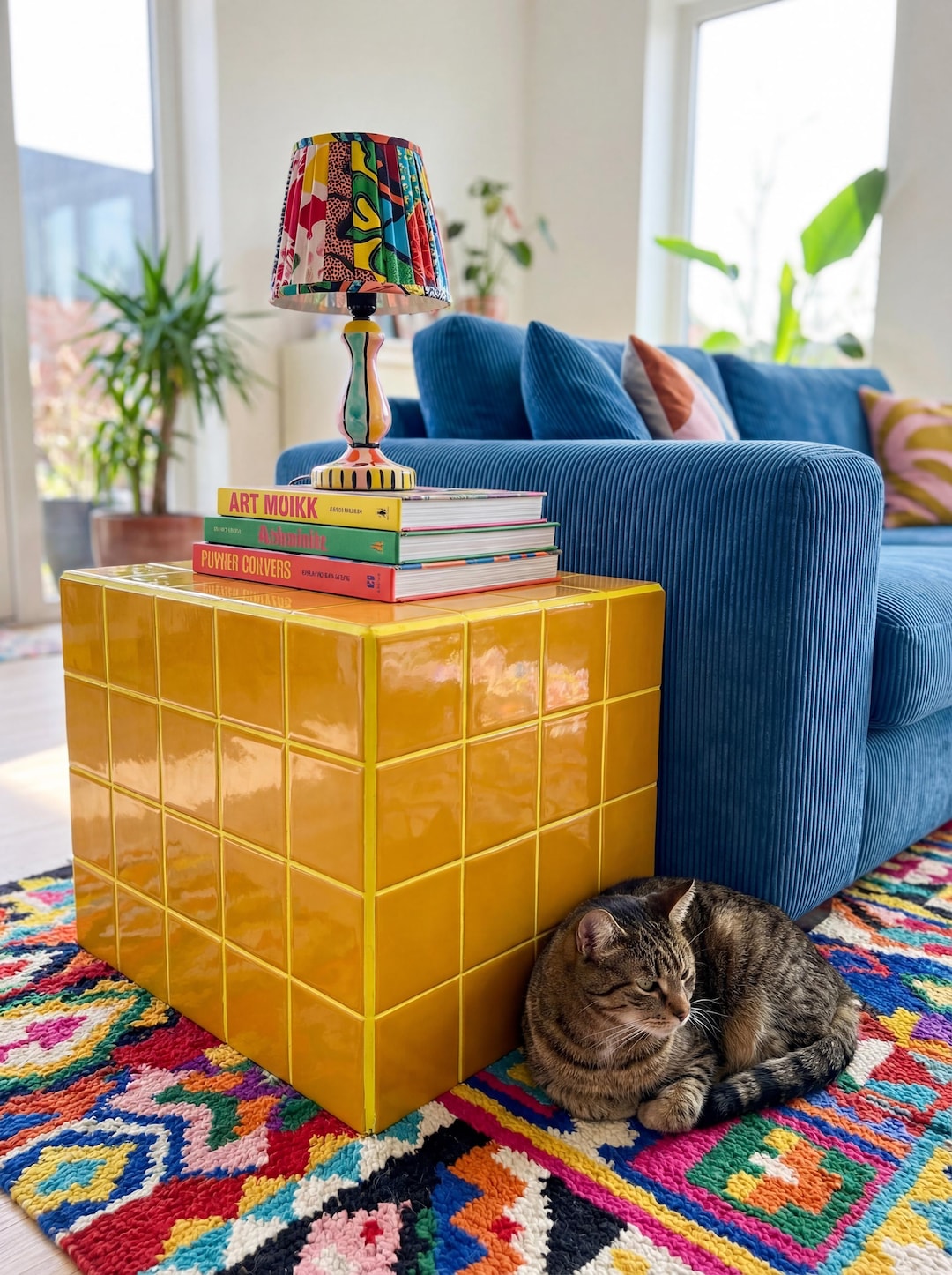 Tiled Side Table, Box L - Etsy