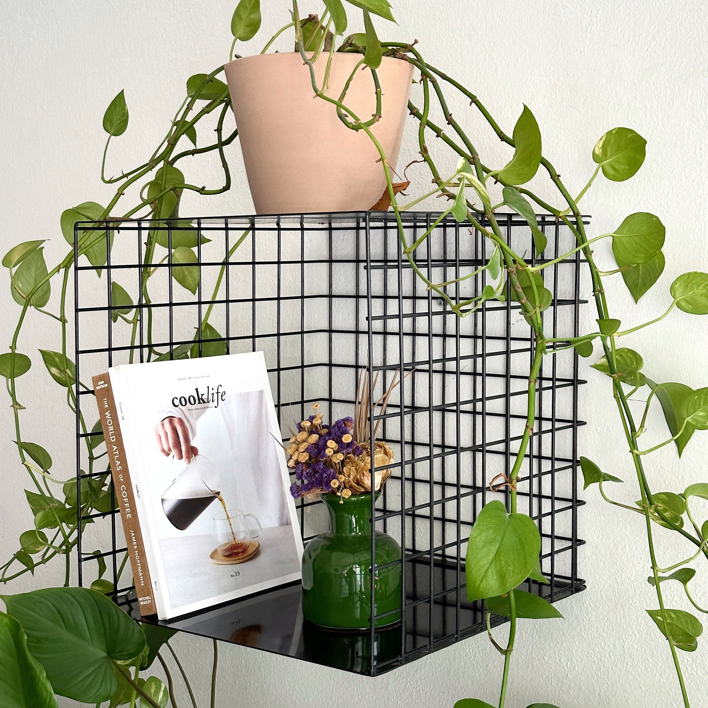 Metal Wire Mesh Wall Shelf, Mesh Etsy