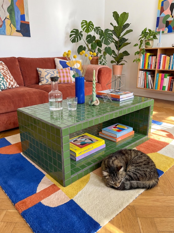 Tiled Coffee Table, Big Shoey - Etsy