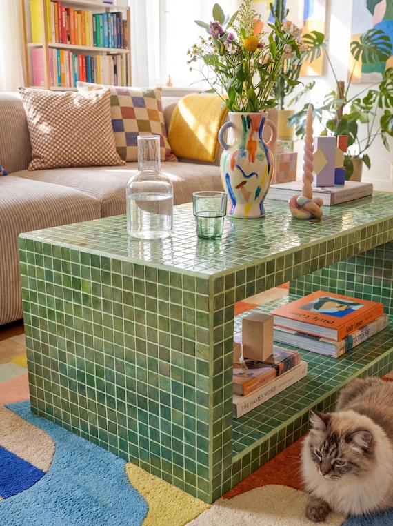 60's Tiled Coffee Table タイルドコーヒーテーブル Tiled Coffee Table, Big Shoey - Etsy