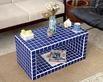 Mesa de centro con azulejos/zapatero, Shoey