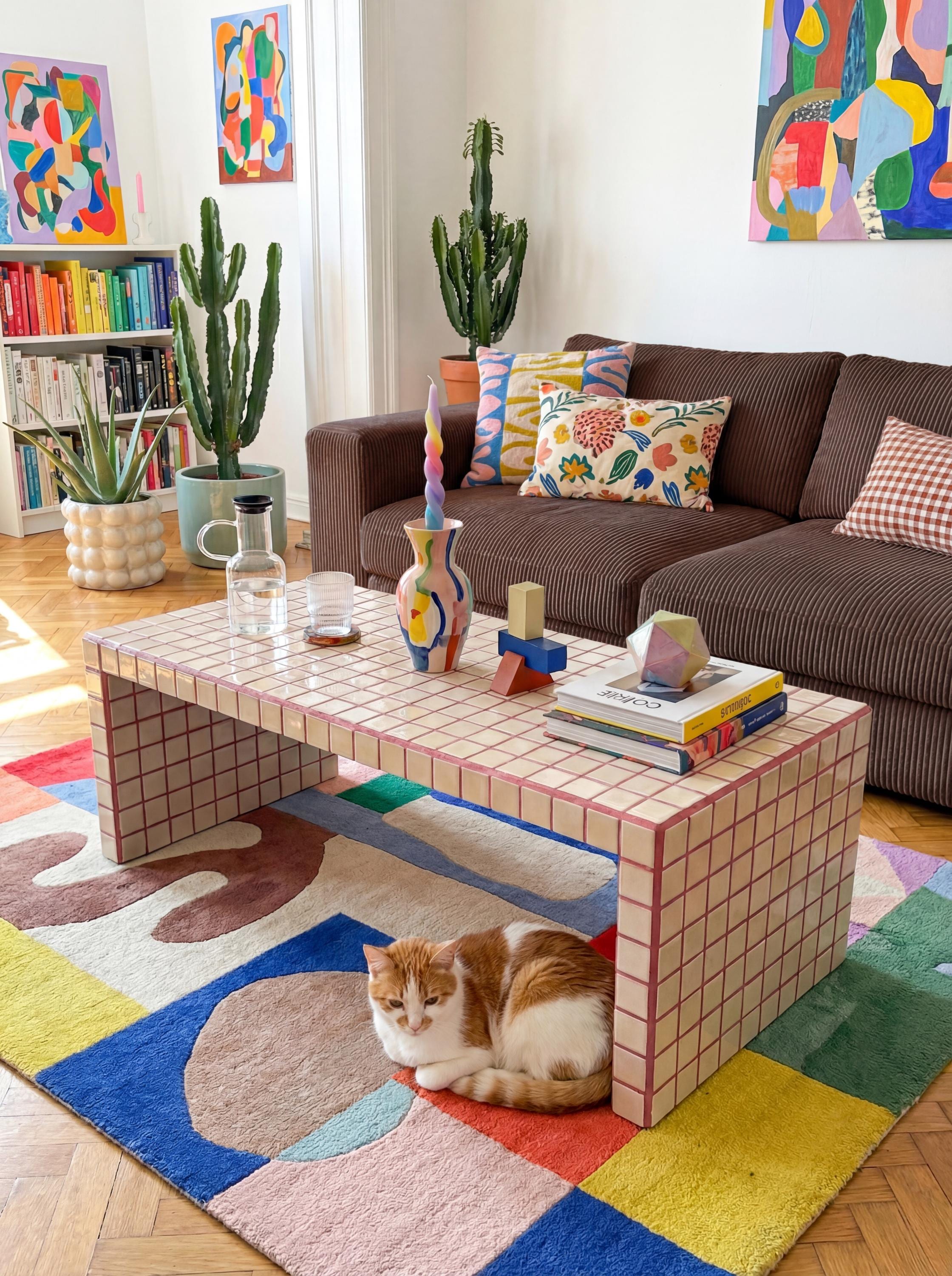 Tiled Coffee Table, Vividus L - Etsy
