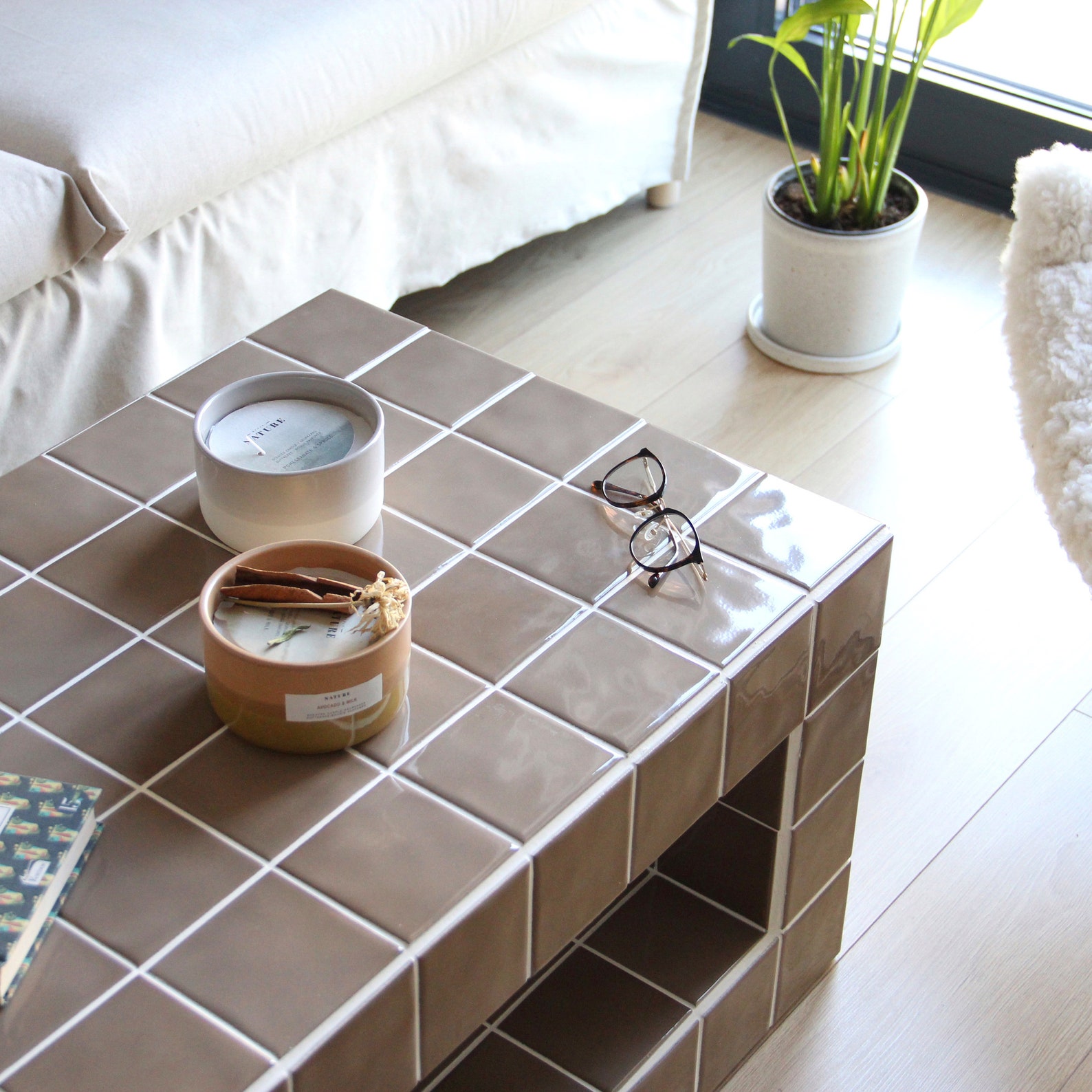 Tiled Coffee Table Chubby Etsy