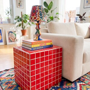 Tiled Side Table, Box M - Etsy
